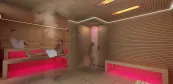 Sauna wellness so sprchou Sauna wellness so sprchou