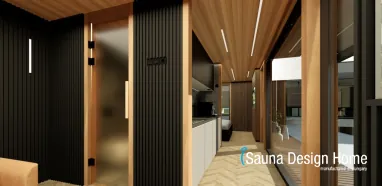 Interiér wellness domu