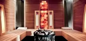 Moderná exteriérová fínska sauna