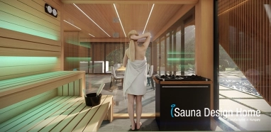 stavba prémiovej sauny