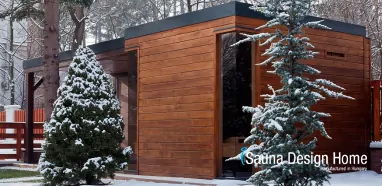 Moderný fínsky és infra sauna domček v jednom Moderný fínsky és infra sauna domček v jednom