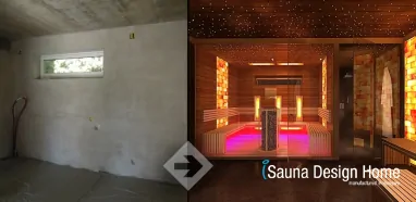 Vstavaná sauna na mieru v sauna domčeku