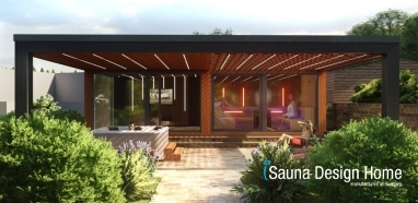 exteriérový sauna dom na mieru