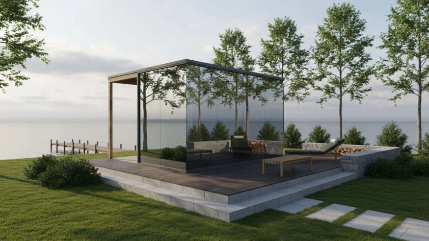 fínska zrkadlová sauna