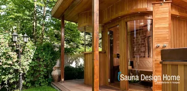 Exteriérová sauna s Himalájskou soľou Exteriérová sauna s Himalájskou soľou