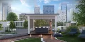 Pergola s tienením zipSCREEN v bielej farbe, s vírivkou Villeroy & Boch Pergola s tienením zipSCREEN v bielej farbe, s vírivkou Villeroy & Boch