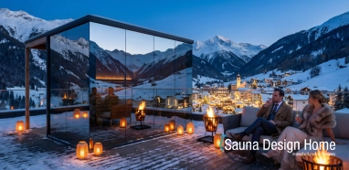 Večerná atmosféra sauny