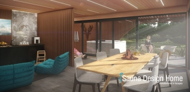 stavba kompletného sauna wellness