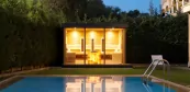 Kombinovaná exteriérová sauna, výroba sauny Kombinovaná exteriérová sauna, výroba sauny