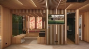 sauna, himalayská soľná stena
