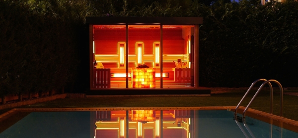 Kombinovaný sauna domček, fínksa a infra sauna v jednom