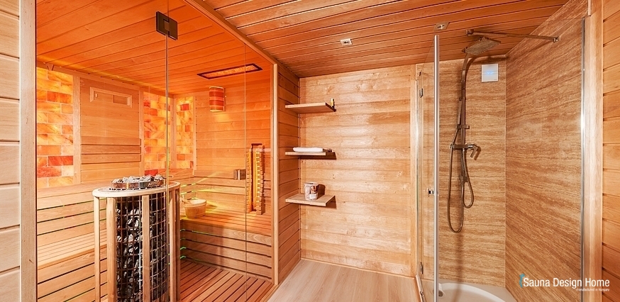 Komfortný sauna dom so sprchou