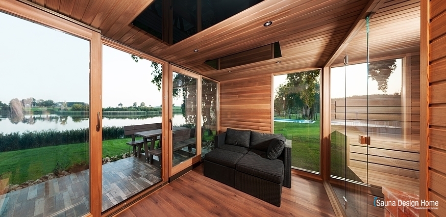 Komfortný vykurovaný saunový dom 