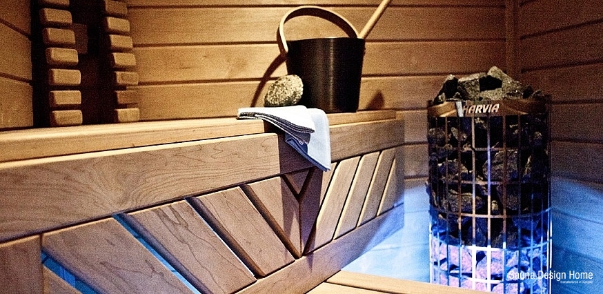 Komibnovaná sauna s fínskou saunovou pecou