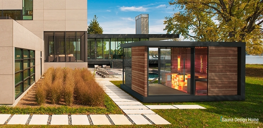 Luxusný saunový dom s kombinovanou saunou