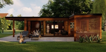 moderný sauna dom 