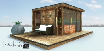 Moderný sauna domček 