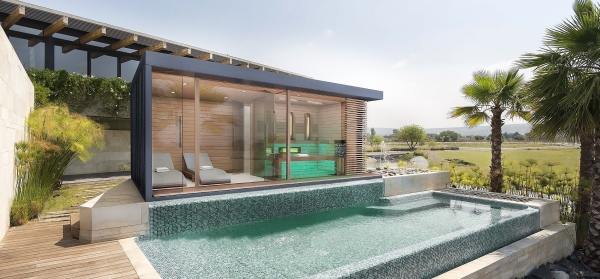 Panoramatická sauna v luxusnom prevedení