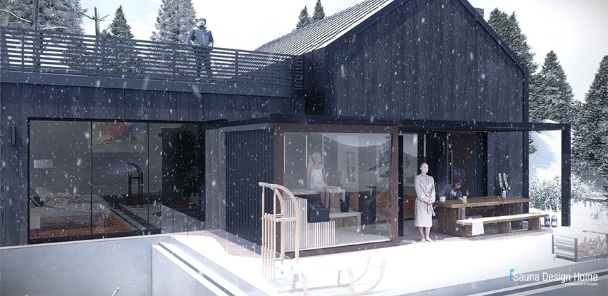 projektovanie luxusnej sauny