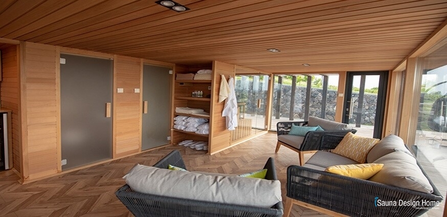 sauna dom s oddychovou miestnosťou