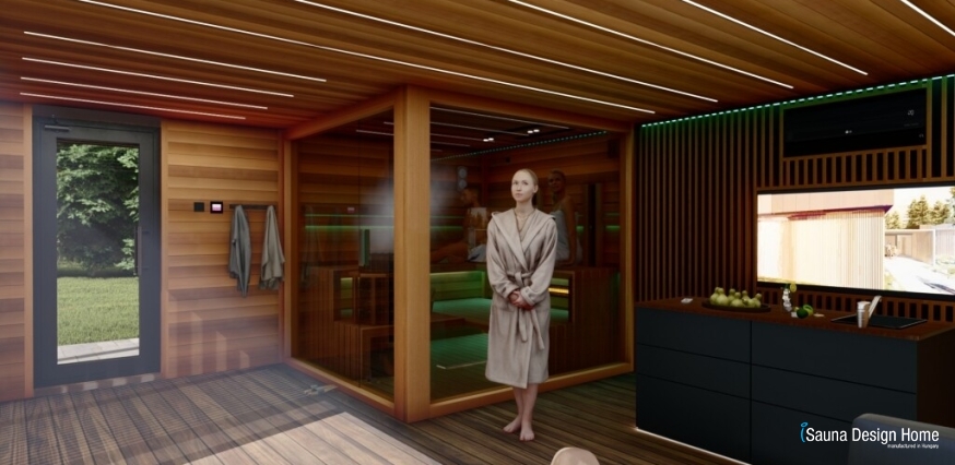 sauna dom s odpočivarňou