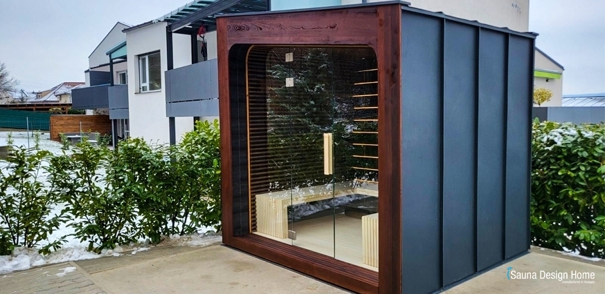 stavba dizajnovej sauny