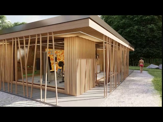 Záhradný sauna dom na mieru