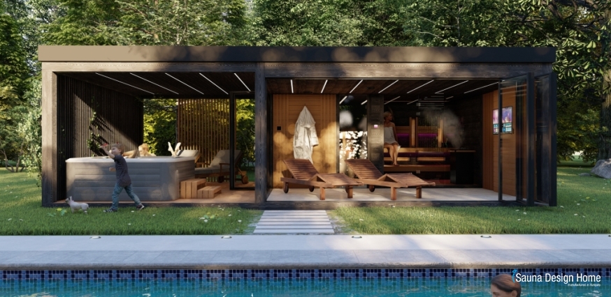 záhradný wellness sauna dom